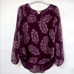 Lucky Brand Women’s Long Sleeves Tunic Top Size S